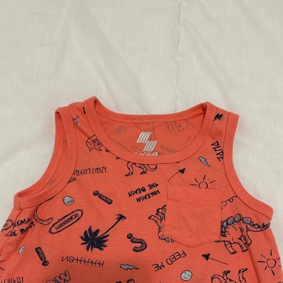 The Children’s Place Dinosaur Print Coral Tank Top - Picture 3 of 16